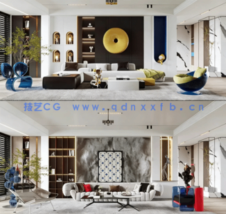184套高颜值家装各空间3DMax场景模型(图3)