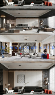 184套高颜值家装各空间3DMax场景模型(图5)