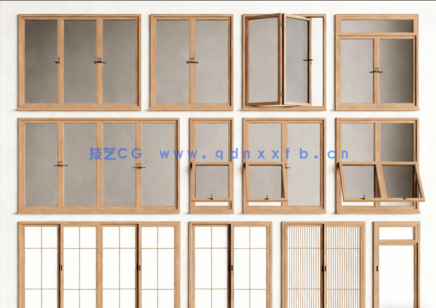 2023精选新款门窗模型合集(图4)