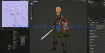 Blender塞尔达传说游戏角色完整制作流程视频教程(图2)