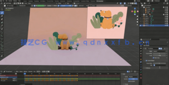 Blender 2D转变3D卡通建模与动画技术视频教程(图3)