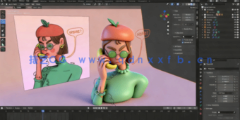 Blender 2D转变3D卡通建模与动画技术视频教程(图5)