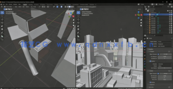 Blender科幻动漫场景制作流程视频教程(图3)
