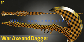 游戏斧头和匕首武器完整建模流程视频教程(图2)