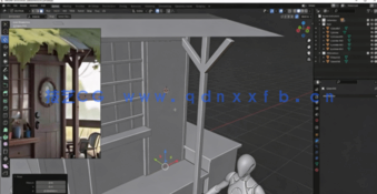 Blender精美迷你小屋制作流程视频教程(图6)