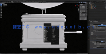 Blender与SP老式留声机建模与纹理实例制作视频教程(图3)