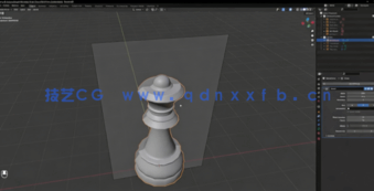Blender国际象棋3D建模制作流程视频教程(图6)