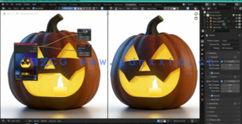 Blender恐怖万圣节南瓜灯实例制作视频教程(图5)