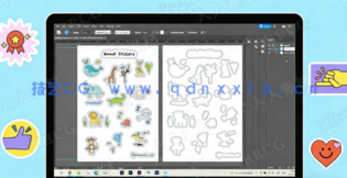 AI创建卡通矢量动物贴纸工作流程视频教程(图4)