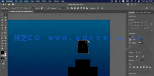 AI创建矢量卡通效果夜晚天空风景视频教程(图4)