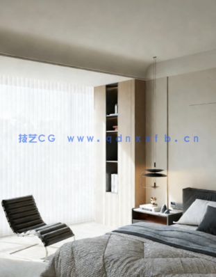 现代卧室/灯光参数齐全(图7)