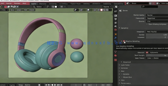 Blender头戴式耳机完整制作工作流程视频教程(图4)