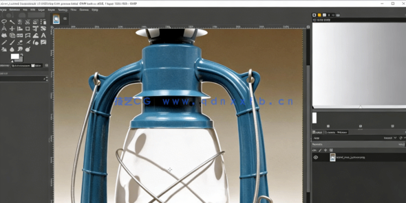 Blender逼真油灯材质制作工作流程视频教程(图3)