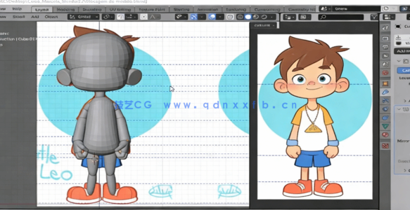  Blender初学者简单人物角色制作训练视频教程 (图2)