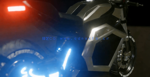 Blender未来派逼真摩托车建模制作视频教程(图2)