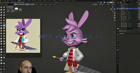 Blender 3D角色制作基础入门训练视频教程(图2)