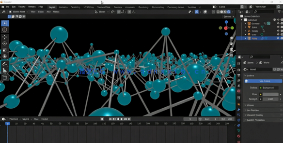 Blender神经丛状几何体创意制作视频教程(图4)