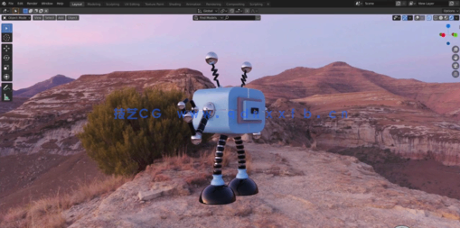 Blender超萌机器人角色建模制作视频教程(图3)