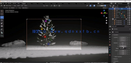  Blender圣诞树场景完整实例制作视频教程(图4)