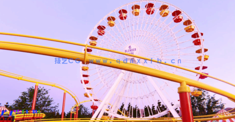 Blender摩天轮过山车几何节点程序性建模视频教程(图2)