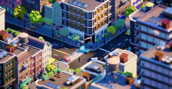 Blender使用素材管理资产库制作迷你立方城市视频教程(图3)