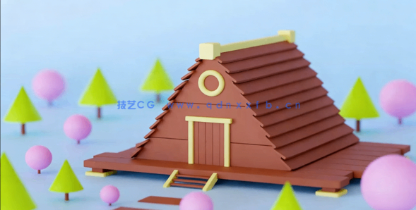 Blender卡通风格化场景建模与渲染实例制作视频教程(图3)