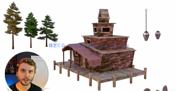 Blender诡异幻想环境场景实例制作流程视频教程(图5)