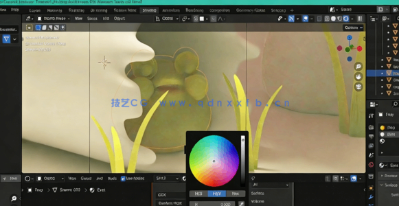 Blender袖珍迷你蘑菇模型制作视频教程(图3)