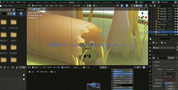 Blender袖珍迷你蘑菇模型制作视频教程(图4)