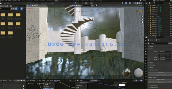 Blender复古幽闭室内场景动画实例制作视频教程(图2)