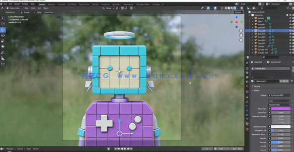 Blender卡通人物角色初学者制作训练视频教程(图5)