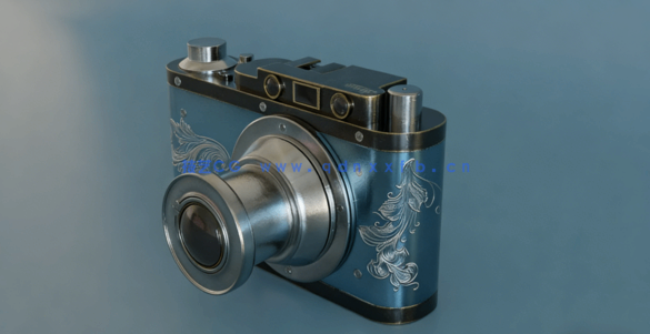 Blender和Substance Painter复古相机完整制作流程视频教程(图3)