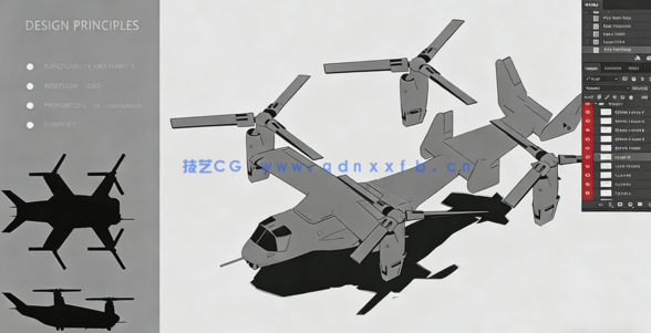 Blender大型军用运输机完整概念设计流程视频教程(图2)