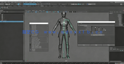Maya游戏角色骨骼绑定装配核心技术训练频教程(图2)