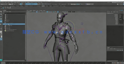 Maya游戏角色骨骼绑定装配核心技术训练频教程(图5)