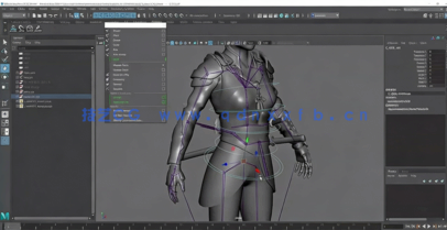 Maya游戏角色骨骼绑定装配核心技术训练频教程(图6)