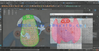Maya与PS可爱怪物实例制作训练视频教程(图6)