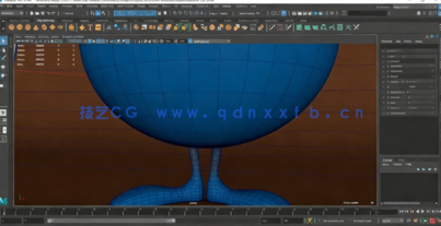 Maya与PS可爱怪物实例制作训练视频教程(图4)