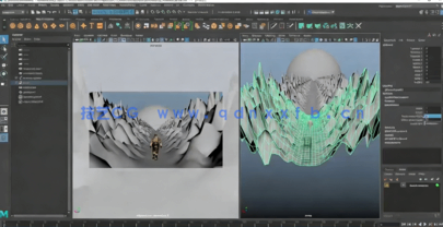 Maya宇航员外星行走科幻循环动画制作视频教程(图2)
