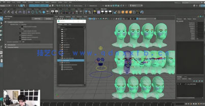 Maya人物角色面部绑定装配动画核心技术视频教程(图7)