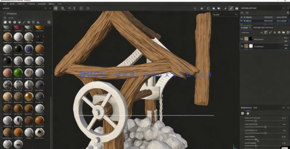 Blender中世纪水井游戏资产完整制作工作流程视频教程(图4)