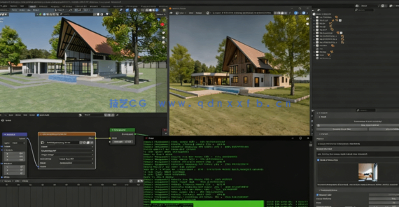 Blender与StableDiffusion建筑可视化AI生图技术视频教程(图5)