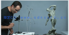 人体躯干肌肉动态解剖粘土雕塑制作视频教程(图1)