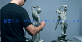 人体躯干肌肉动态解剖粘土雕塑制作视频教程(图3)