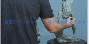 人体躯干肌肉动态解剖粘土雕塑制作视频教程(图4)