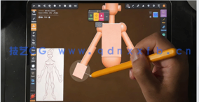 Nomad Sculpt 3D动漫角色解剖技术视频教程(图5)