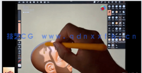 【中文字幕】Nomad Sculpt游牧民族人物脸部头部雕塑建模视频教程(图6)