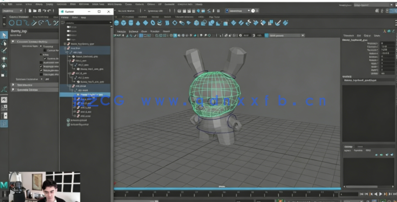 Maya游戏角色骨骼绑定装配动画核心技术视频教程(图1)