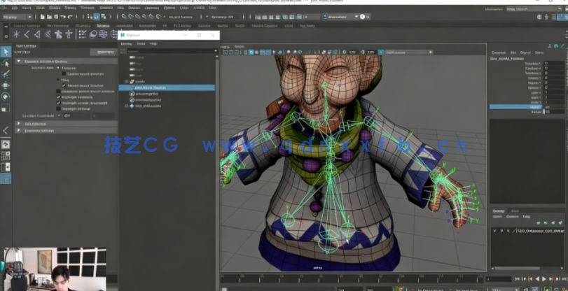 Maya游戏角色骨骼绑定装配动画核心技术视频教程(图4)