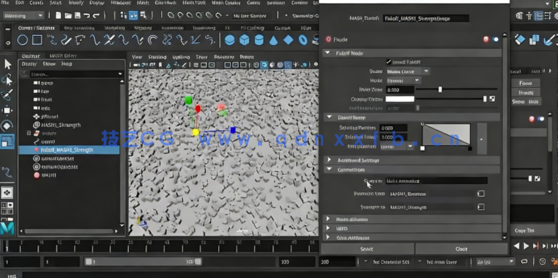 Maya中Mash逼真草坪实例制作训练视频教程(图5)